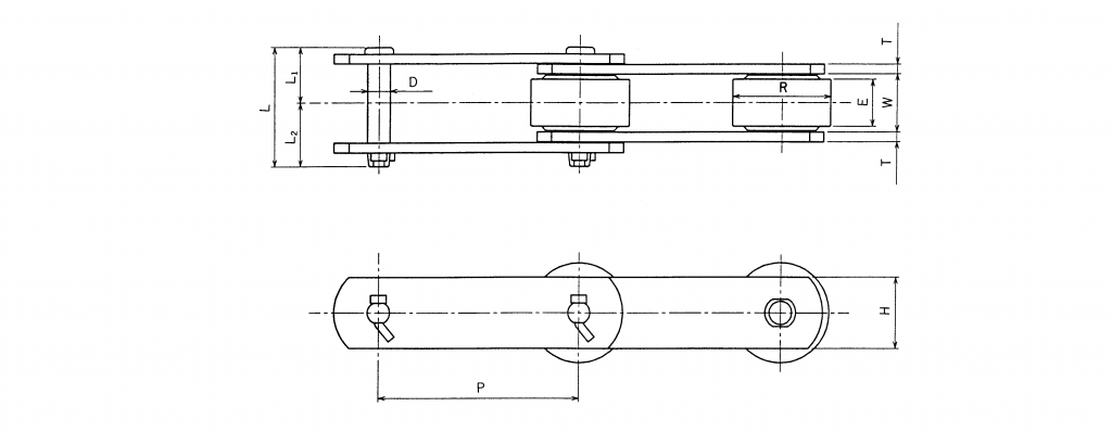 Zexus Conveyor Chains (R Roller Type)