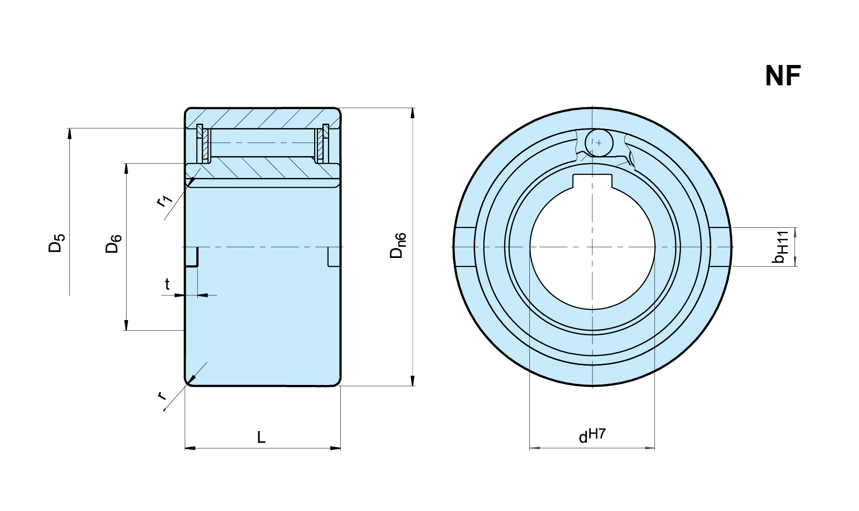 Steiber Clutch - Built In Freewheels NF Diagram