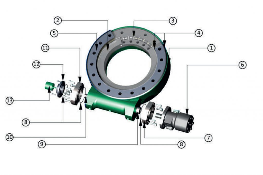 ISB SG Slew Drives Assembly parts