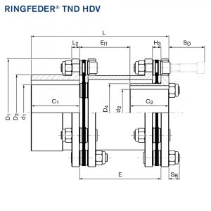 drawing-ringfeder-steel-disc-couplings-tnd-hdv