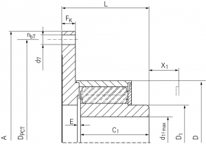 Ringfeder Torsional Highflex Couplings TNR 2424-1 drawing