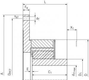 Ringfeder Torsional Highflex Couplings TNR 2424-2 drawing